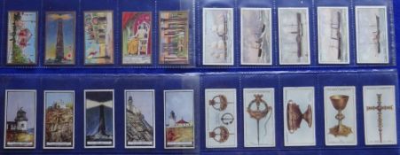 Cigarette cards, 5 sets, Cohen Weenen Wonders of the World (Grey back), Players Treasures of Ireland