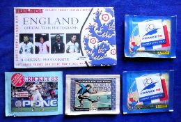 Trade cards & Stickers, Football & Cricket, selection of sticker packets from 4 series, Panini
