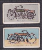 Cigarette cards, Taylor Wood, Motor Cycle series, 2 cards numbers 4 & 11 (rounded corners