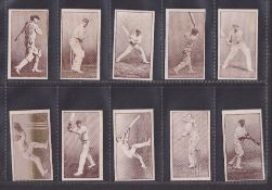 Trade cards, Barratt, Australian Cricketers Action series (set, 16 cards) (gd)