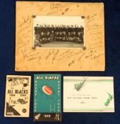 Rugby autographs & memorabilia, New Zealand All Blacks Rugby Tour of South Africa, 1949, squad photo