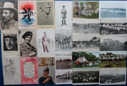 Postcards, Military, a mixed military selection of approx. 39 cards, inc. portraits of D