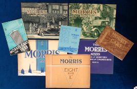 Motoring, Morris Brochures, 7 1930s and 40s brochures to comprise 'The Morris Sixes', The 'Morris