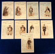 Trade cards, Holland, Van Houten, Characters From Dickens (set of 8 8 XL size cards plus a back