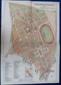 Ephemera, Exhibition Maps, 3 maps to comprise 2 for the 1908 Franco-British Exhibition held at White