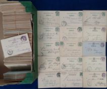Postcards, Postal History, a German postal history selection of over 1300 cards, with many pre 1900,