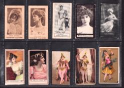 Cigarette cards, Actresses & Beauties, 20 scarcer type cards, issuers include A Baker, Morris,