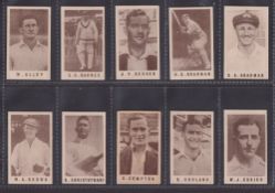 Trade cards, Cricket, Australian issue, Coles Stores Cricketers, with frame version, (set 40 cards),