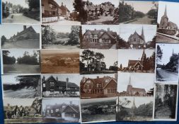 Postcards, Sussex, a West Hoathly collection of approx. 44 cards, with 36 RPs inc. various views
