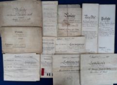 Deeds, Documents and Indentures Sussex, 47 mixed vellum and paper documents 1723-1967, all