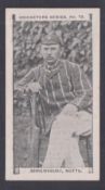 Cigarette card, Charlesworth & Austin, Cricketers Series, type card, no 13, Shrewsbury, Notts (