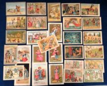 Trade cards, Johnston's Corn Flour, a mixed selection of approx. 30 cards, various series inc.