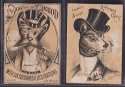 Tobacco Advertising, USA, Allen & Ginter, 6 large paper adverts, approx. 145mm x 100mm showing comic