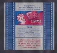Trade issues, A&BC Gum, Pocket Cinema slides, 115 x K-sized Film Slides, together with scarce