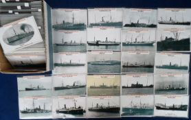 Shipping, H.M. Hospital Ships Transport, 260 postcard sized images to include Boer War, Crimean War,
