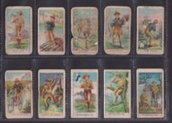 Trade cards, USA, Fisher Candy Co, Boy Scouts, (16/24), scarce (very poor condition, all with