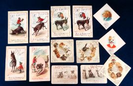 Tobacco Advertising, USA, Allen & Ginter, a collection of thirteen advertising cards all for Pet