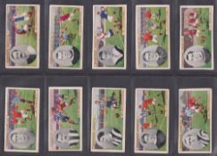 Cigarette cards, Football, Churchman Footballers coloured (set 50 cards) (a few slightly worn,
