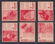 Trade cards, Canada, Victory Bubble Gum, War Scenes, 'L' size, (plain back, text and pictures in