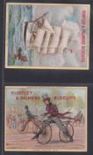 Trade cards, Huntley & Palmers, Travelling During the 19th Century, 'P' size (English, back in
