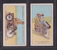 Cigarette cards, Golds Ltd, Motorcycle Series (Blue backs), 2 cards numbers 7 & 13 (gd)