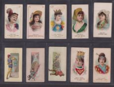 Cigarette cards, USA, 30 type cards from various series Duke (15), Kinney (5), Allen Ginter (8),