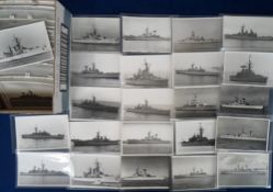 Shipping, Frigates and Corvettes, 225 postcard sized images to include Leander Class, Tribal
