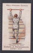 Cigarette card, Edwd. J Newbegin, Well-known Songs, type card, 'The Great Big Wheel' (gd/vg) (1)