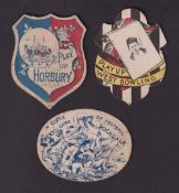 Trade cards, John Wilson (Ashton- Under-Lyne), 3 shaped 'Play Up' cards, West Bowling with T