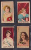 Cigarette cards, Japan, Murai Bros, Actresses 'MUREG' four cards, R d' Antin, A Bingham, Boidefree &