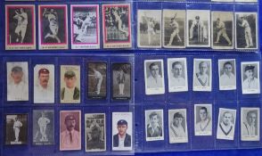 Cigarette & Trade cards, Cricket selection approx. 340 cards in sleeves mainly in part sets, issuers