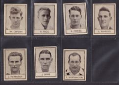 Trade cards, Cricket, Barratt, Famous Cricketers 1936 BAR245 (set 7 cards), all cards refer to the