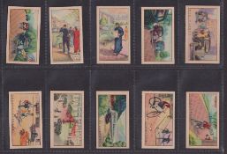 Cigarette cards, Chinese, BAT, Safety First, red printed Chinese writing backs (set(?) 30 cards) (
