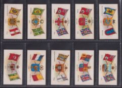 Cigarette cards, Hudden's, Flags of All Nations (set, 25 cards) (some with slight marks, gen. gd) (