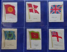 Tobacco silks, Godfrey Phillips, Flags 7th series (anon) (set 120 silks) (some fraying gen gd)