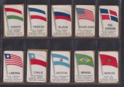 Cigarette cards, Canary Islands, Miranda, Flags of the Principal Flags of the World, inscribed '