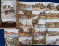 Postcards, a collection of approx. 250 A.R Quinton (mixed age) cards, mainly scenic views,