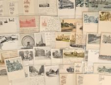 Postcards, Early, a selection of approx. 39 court size UK topographical cards, the majority unused