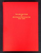 Football book, 'The Life and Times of Sir Stanley Matthews CBE, 1915-2000' featuring the scrapbook