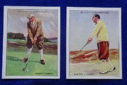 Cigarette cards, over 500 sporting themed cards in modern album including Wills Famous Golfers