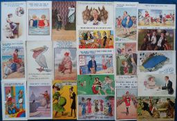 Postcards, Comic, a collection of approx. 160 comic cards, early artists include McGill and Tom