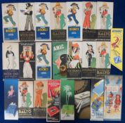 Tobacco bookmarks, a collection of 23 Continental Cigarette advertising bookmarks, various brands
