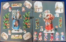 Scrap Books 1900-1950s, 4 albums of 160+ pages in total, all laid down double sided and containing