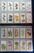 Cigarette / trade cards, large mixture in 3 modern albums and shoebox of loose cards. Modern