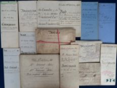 Deeds, Documents and Indentures, Hampshire, 34 mixed vellum and paper documents 1694-1935, all