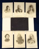 Cigarette cards, Player's, The Royal Family, 'P' size (set, 6 cards plus folder of issue) (gd)
