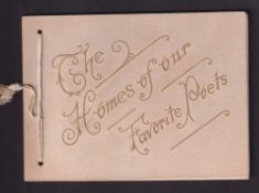 Printed Album, USA, Kimball, 'The Homes of our Favorite Poets' with original cord binding (gd)