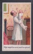 Cigarette card, The New Moslem Cigarette Co, Proverbs, type card, 'What Cannot Be Cured Must Be