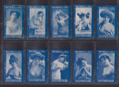 Trade cards, Manila, Behn, Meyer & Co, Beauties & Undressing sets, 6 sets, Serie 1, 2, 3, 4, 5 &