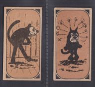 Trade cards, Barratt's, Felix Pictures, two cards, nos 5 & 13 (gd) (2)